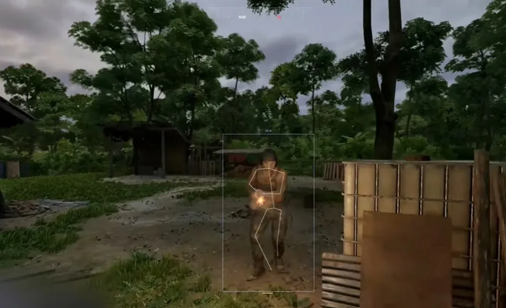 Gray Zone Warfare cheats player box and skeleton ESP